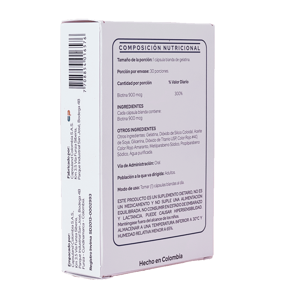 BIOTINA 900 mcg miniatura 5